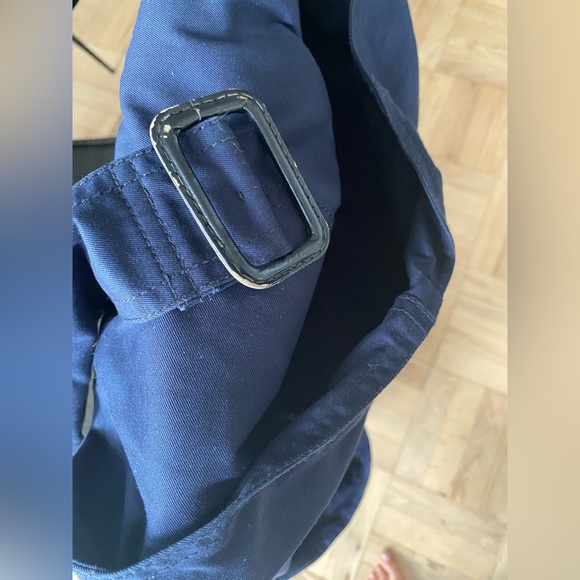 J.Crew Navy Raincoat Trench Coat size 2 - Picture 2 of 7